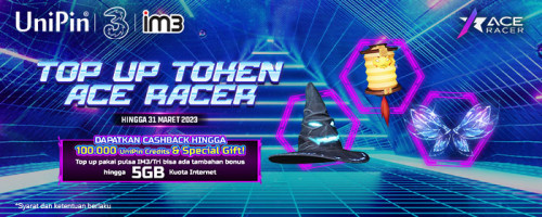 Top Up Ace Racer dengan Pulsa Tri & IM3, Banyak Untung Berlimpah!